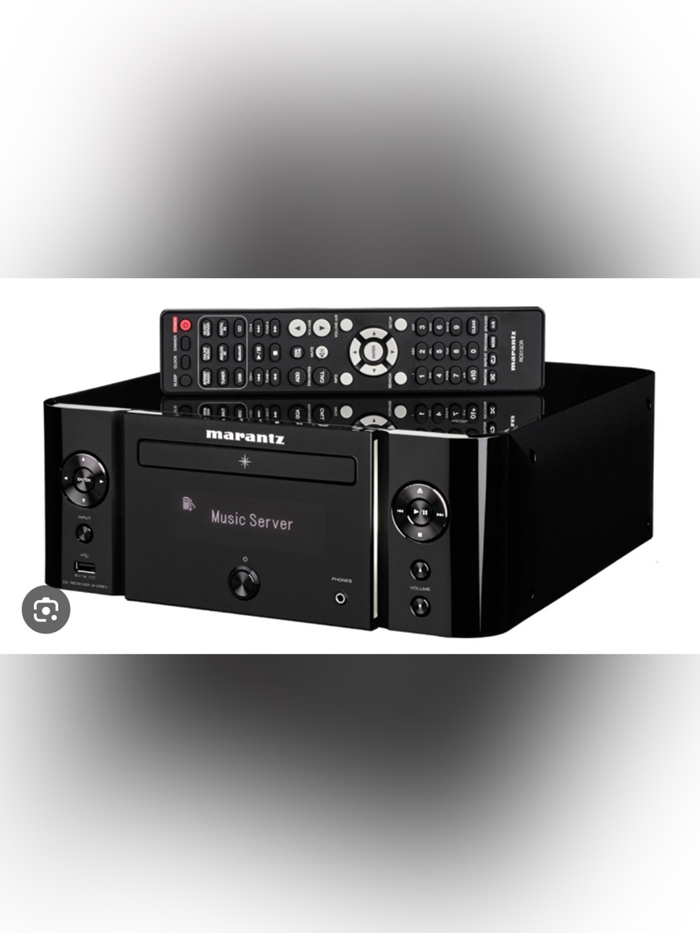 Marantz CR-611. Black Music Server with Remote - Compact High-Fidelity Player
